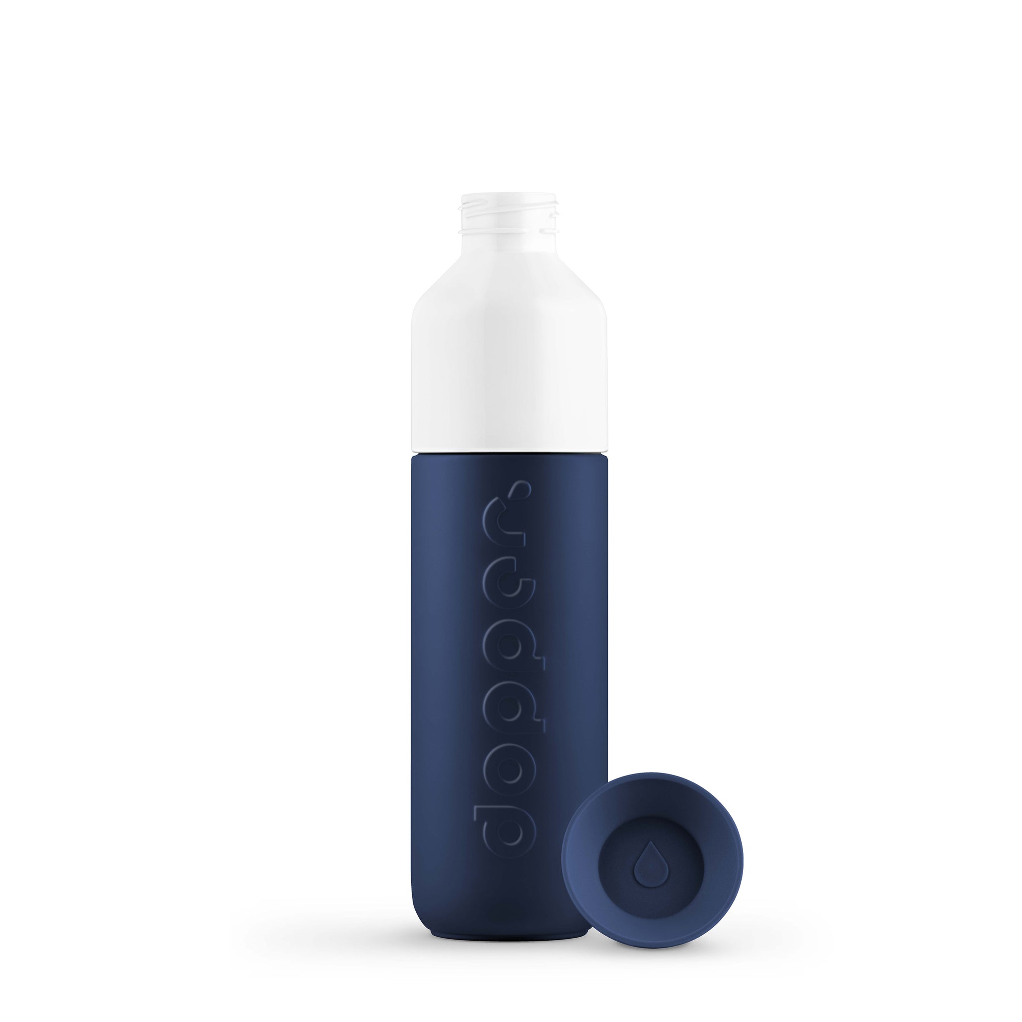 Dopper Insulated Breaker Blue│Thermosfles 350ml Blauw│art. 3414│met losse dop naast fles