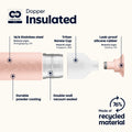 Dopper Insulated Large Pebble Peach│Thermosfles 580 ml│art. 6866│materialen