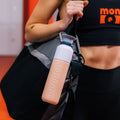 Dopper Insulated Small Pebble Peach│Thermosfles 350ml│met sportcap een tas vastgemaakt