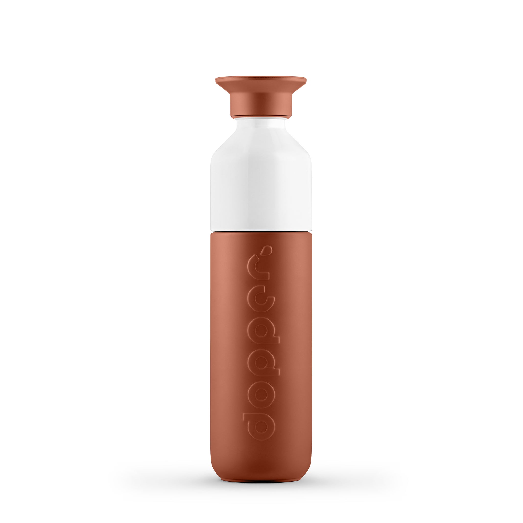 Dopper Insulated Small Terracotta Tide│Thermosfles 350ml Bruin│art. 3407│voorkant met witte achtergrond