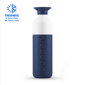 Dopper Insulated large Breaker Blue│Thermosfles 580ml Blauw│art. 3391│vooraanzicht met Thermos logo