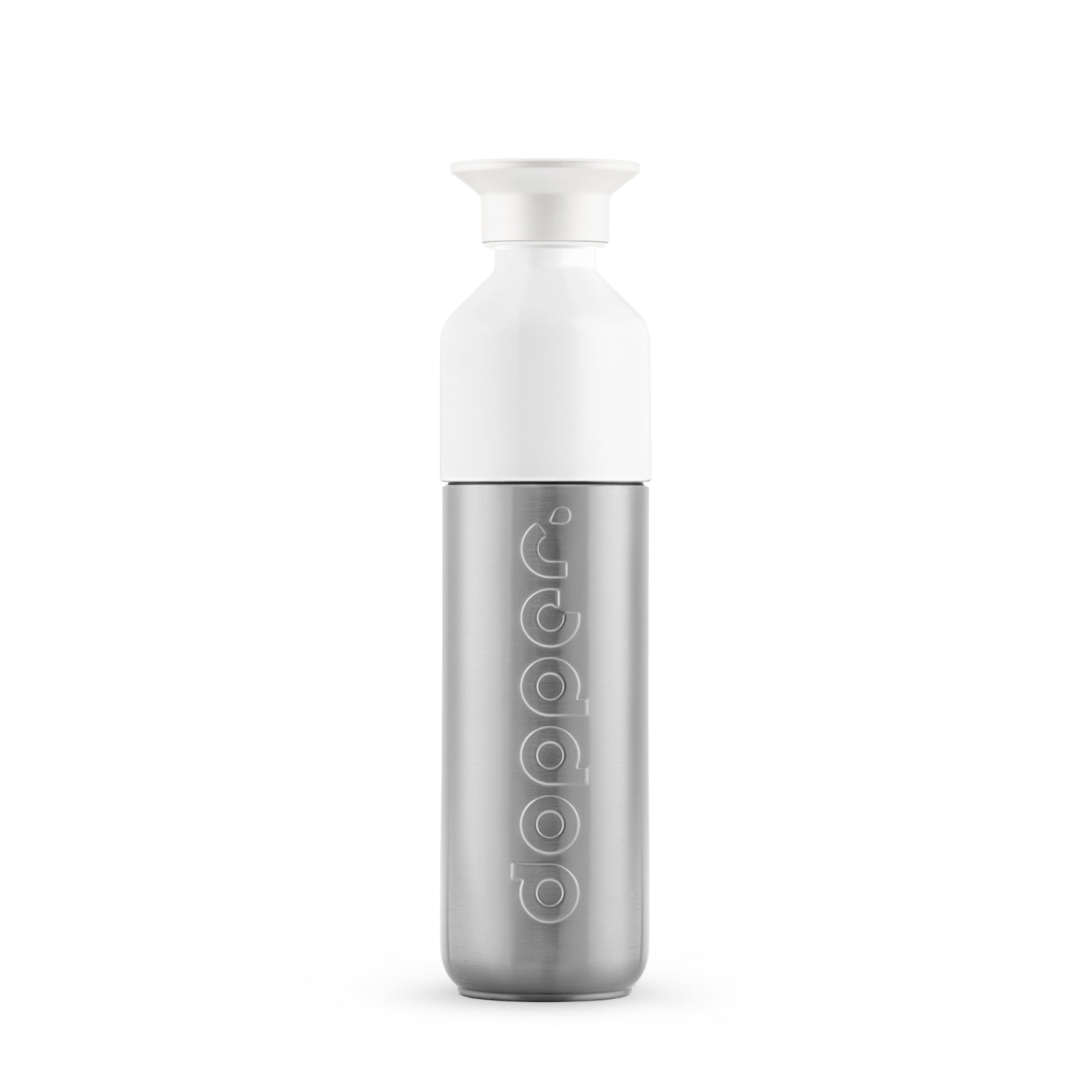 Dopper Insulated Silver Thermosfles 350ml│art. 7214│vooraanzicht met witte achtergrond