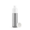Dopper Insulated Silver Thermosfles 350ml│art. 7214│vooraanzicht met losse dop