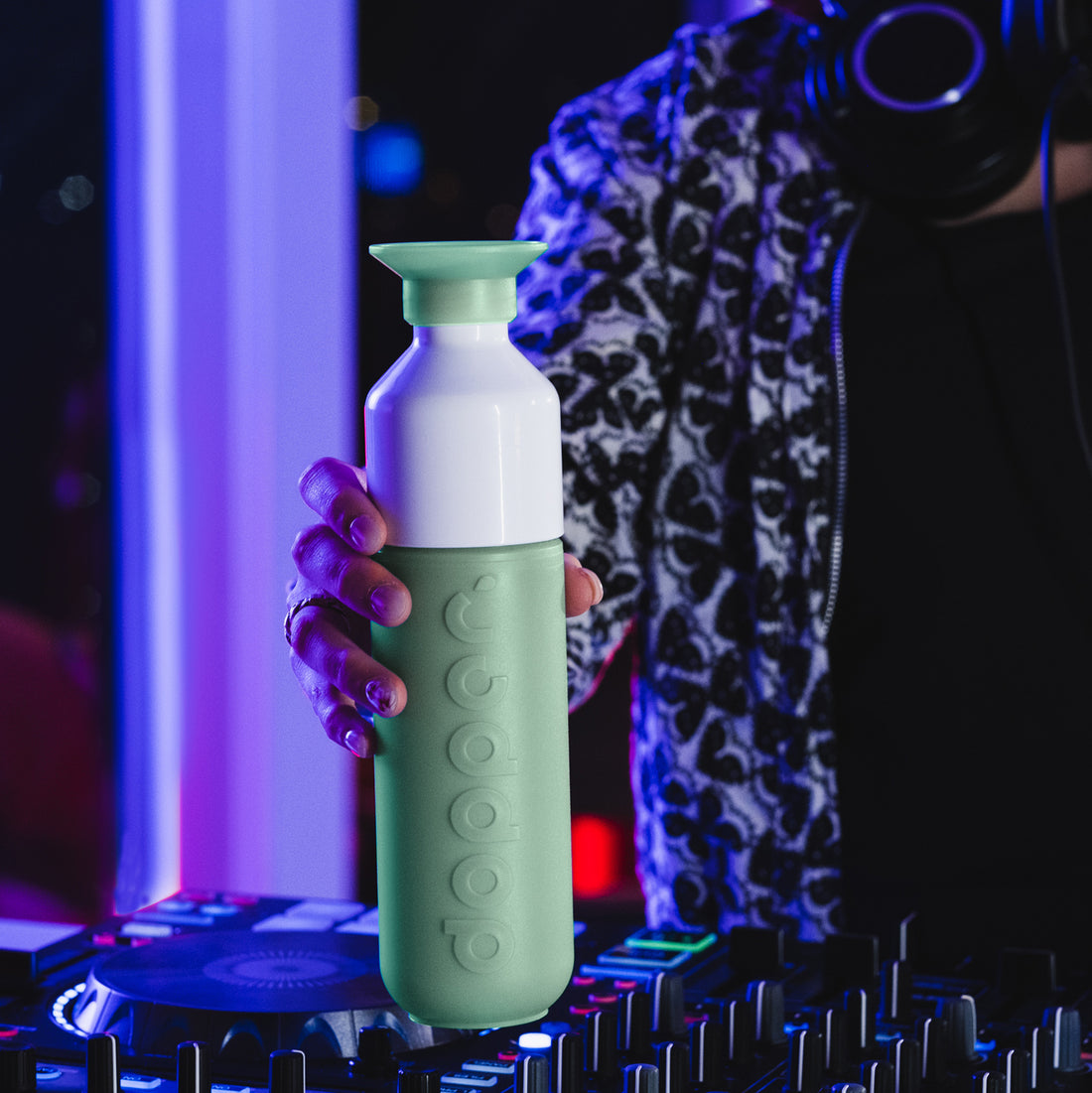 Dopper Original Moody Mint│Waterfles 450ml│ar. 3759│Voorkant met witte achtergrond
