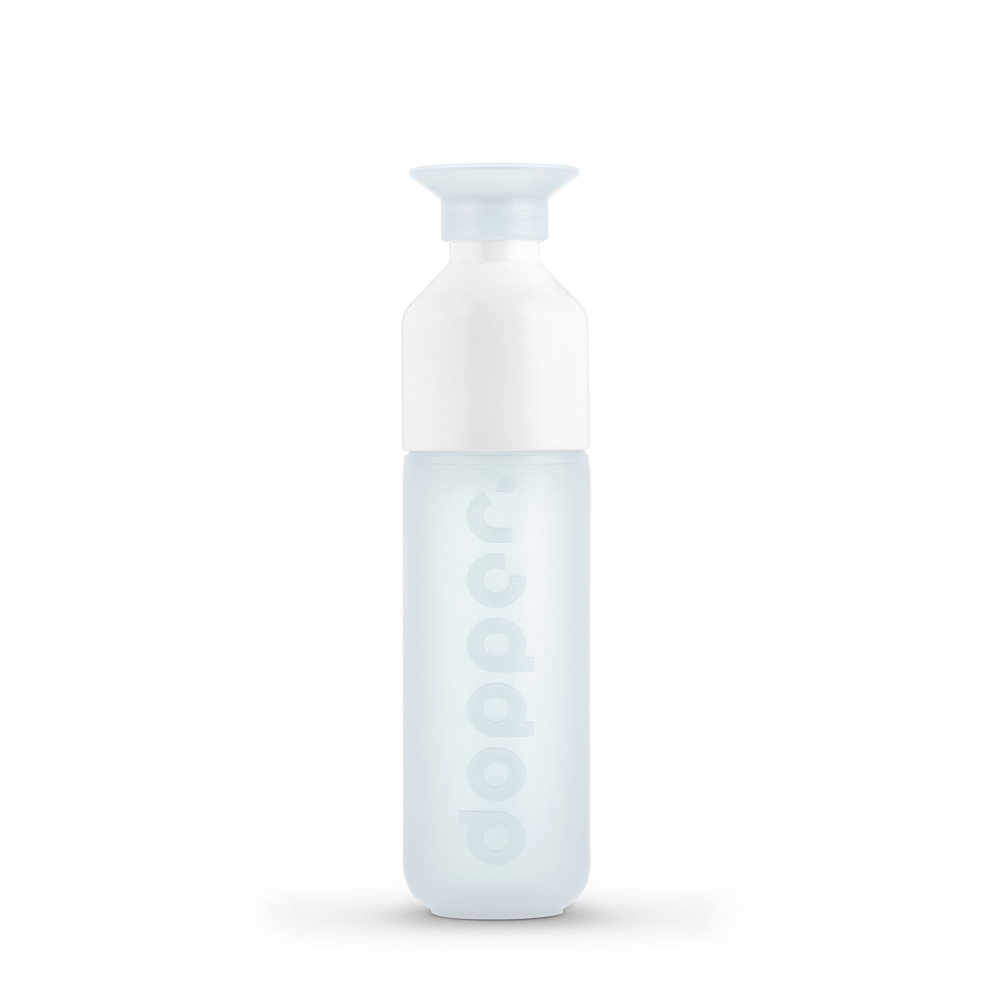 Dopper Original Drinkfles Pure White (wit) -  vooraanzicht met witte achtergrond