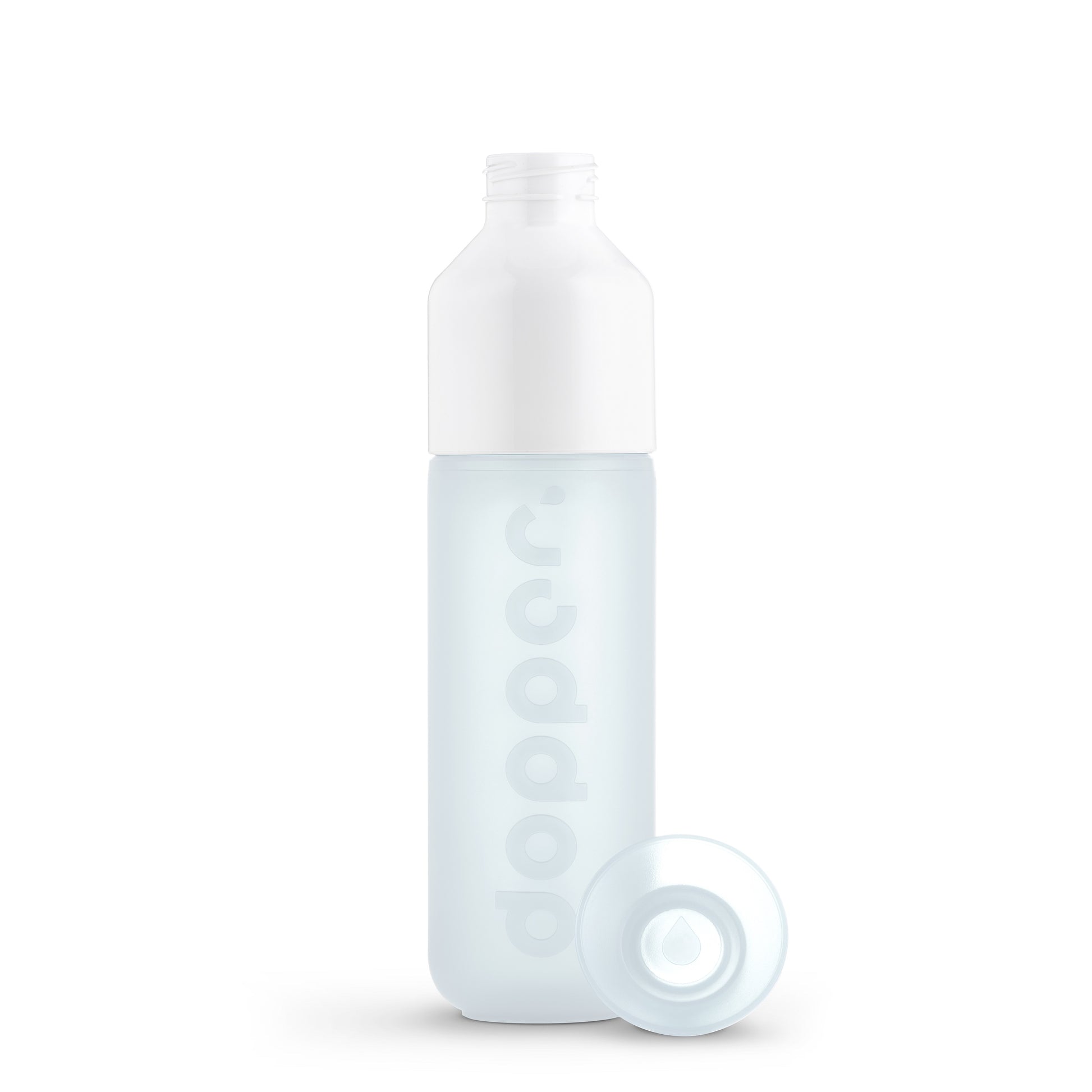 Dopper Original Purre White│Waterfles 450 ml│art. 7281│vooraanzicht met losse dop
