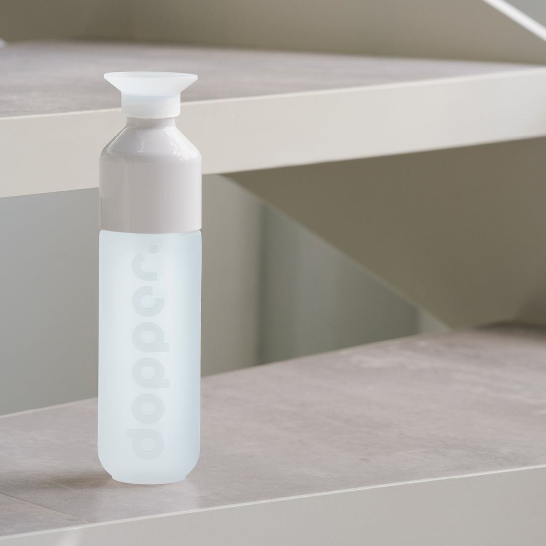 Dopper Original Purre White│Waterfles 450 ml│art. 7281│vooraanzicht met witte achtergrond