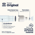 Dopper Original Purre White│Waterfles 450 ml│art. 7281│materialen
