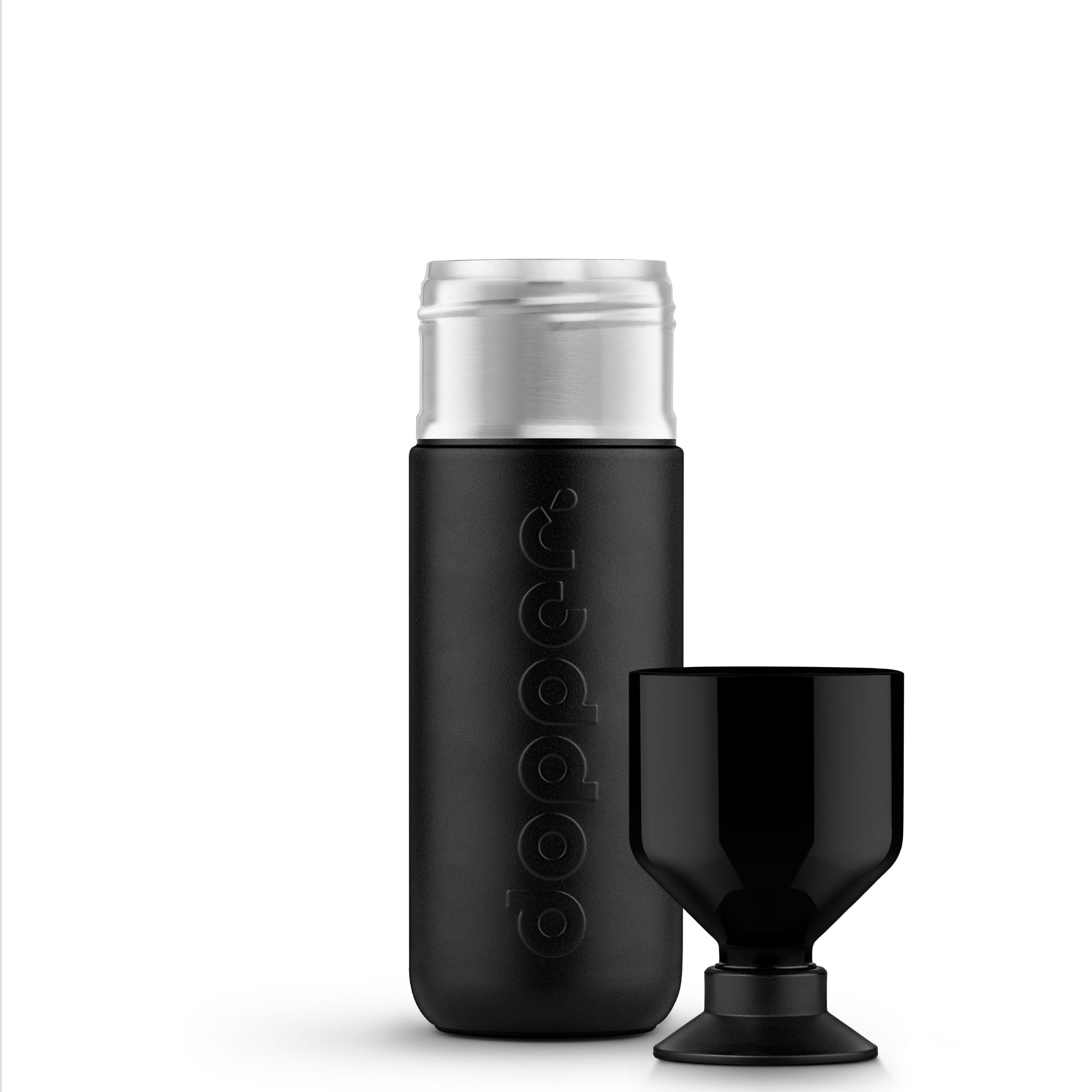 Dopper Insulated 1L Blazing Black│art. 5654│dop als beker naast fles