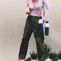 Dopper Insulated X-Large Breaker Blue│Thermosfles 1L│art. 5661│twee flessen met touw om heup