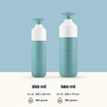 Dopper Insulated Small Bottlenose Blue│Thermosfles 350ml blauw│art. 5296│afmeting en gewicht