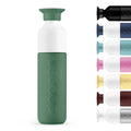 Insulated Bottle 350 ml Pine Green (green) - front view with an overview of the other colours