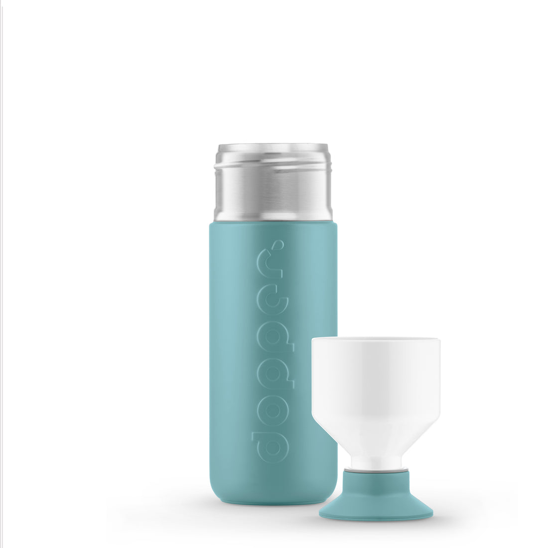Dopper Insulated Large Bottlenose Blue│Thermosfles 580ml Blauw│art. 5289│voorkant met witte achtergrond