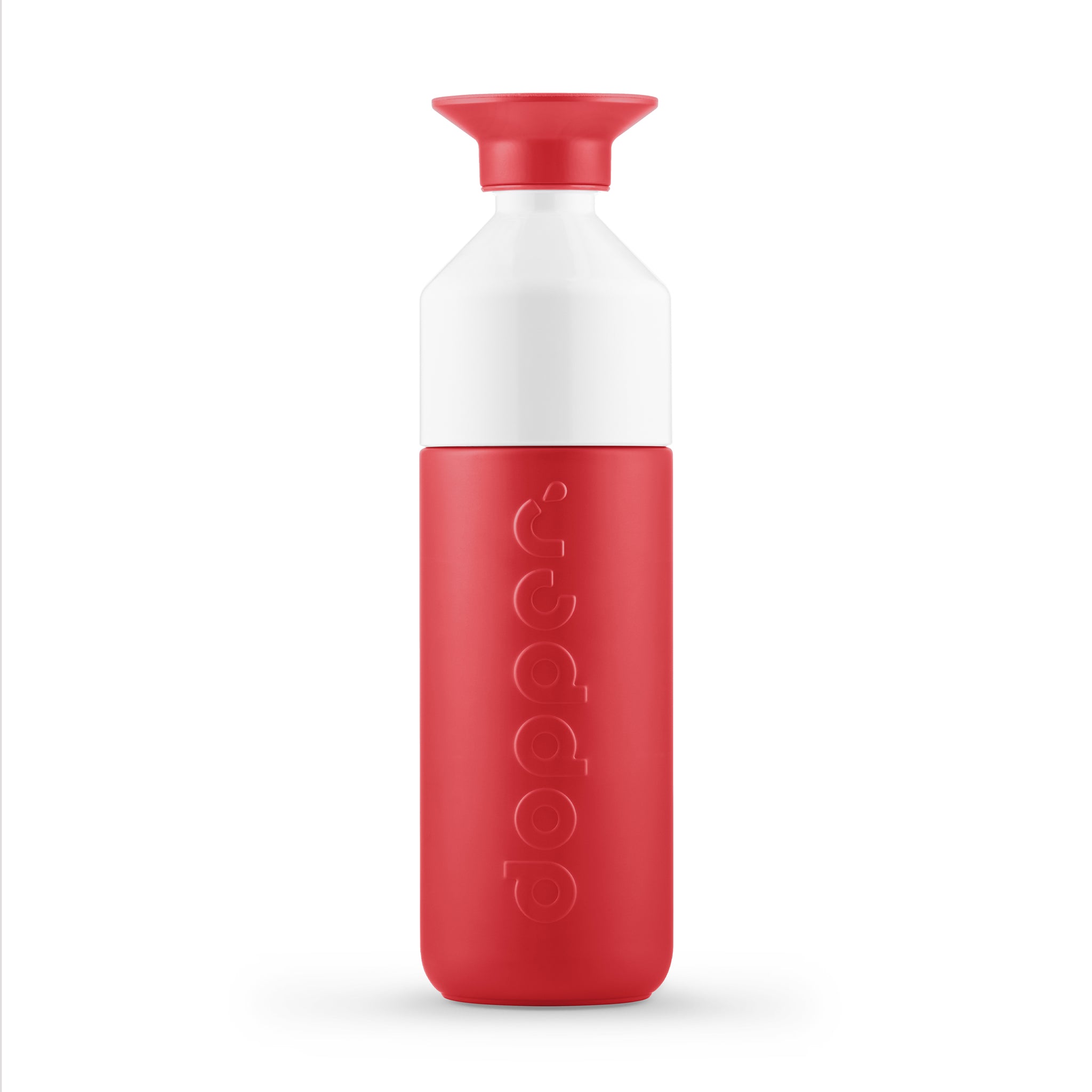 Dopper Insulated large Deep Coral│Thermosfles 580ml Rood│voorkant met witte achtergrond