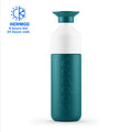 Dopper Insulated Large Green Lagoon│Thermosfles 580ml│art. 5236│vooraanzicht met Thermos logo