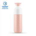 Dopper Insulated Large Pebble Peach│Thermosfles 580 ml│art. 6866│vooraanzicht met Thermos logo