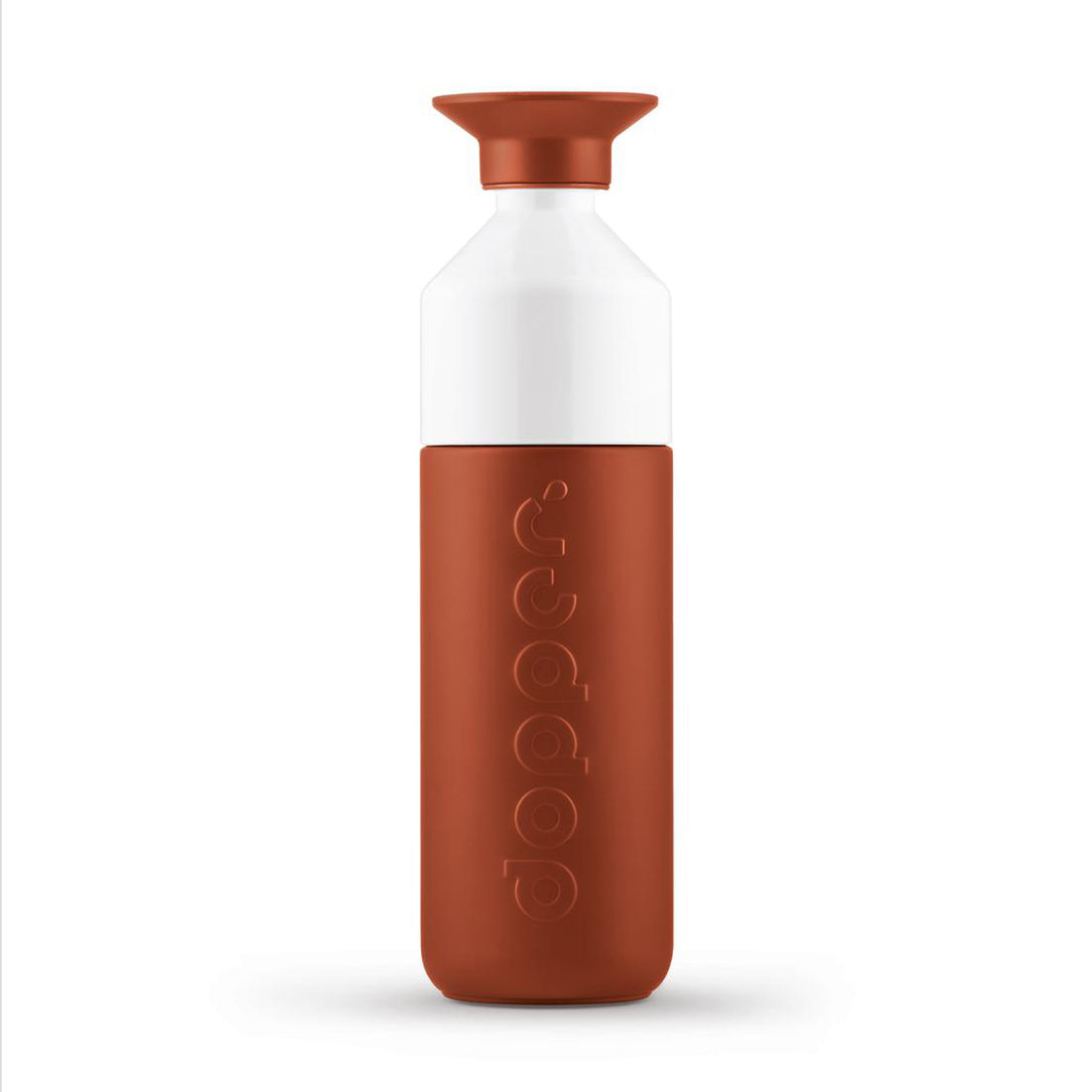 Dopper Insulated Large Terracotta Tide│Thermosfles 580ml Roodbruin│art. 3384│voorkant met witte achtergrond