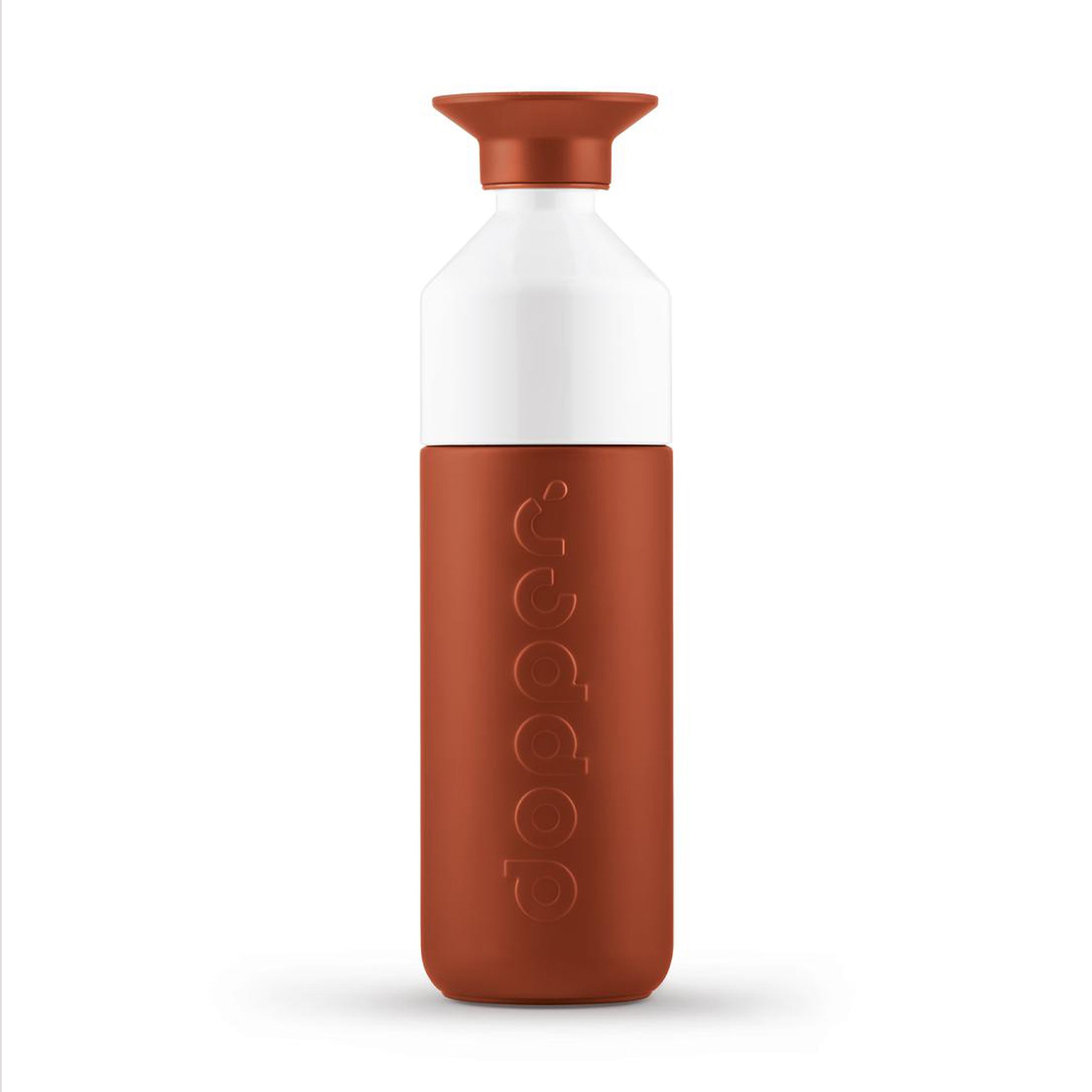 Dopper Insulated Large Terracotta Tide│Thermosfles 580ml Roodbruin│art. 3384│voorkant met witte achtergrond