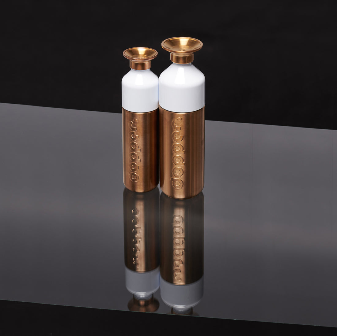 Dopper Steel Limited Edition Bronze│Waterfels 490ml│art. 6194│vooraanzicht met Lim. Ed. logo