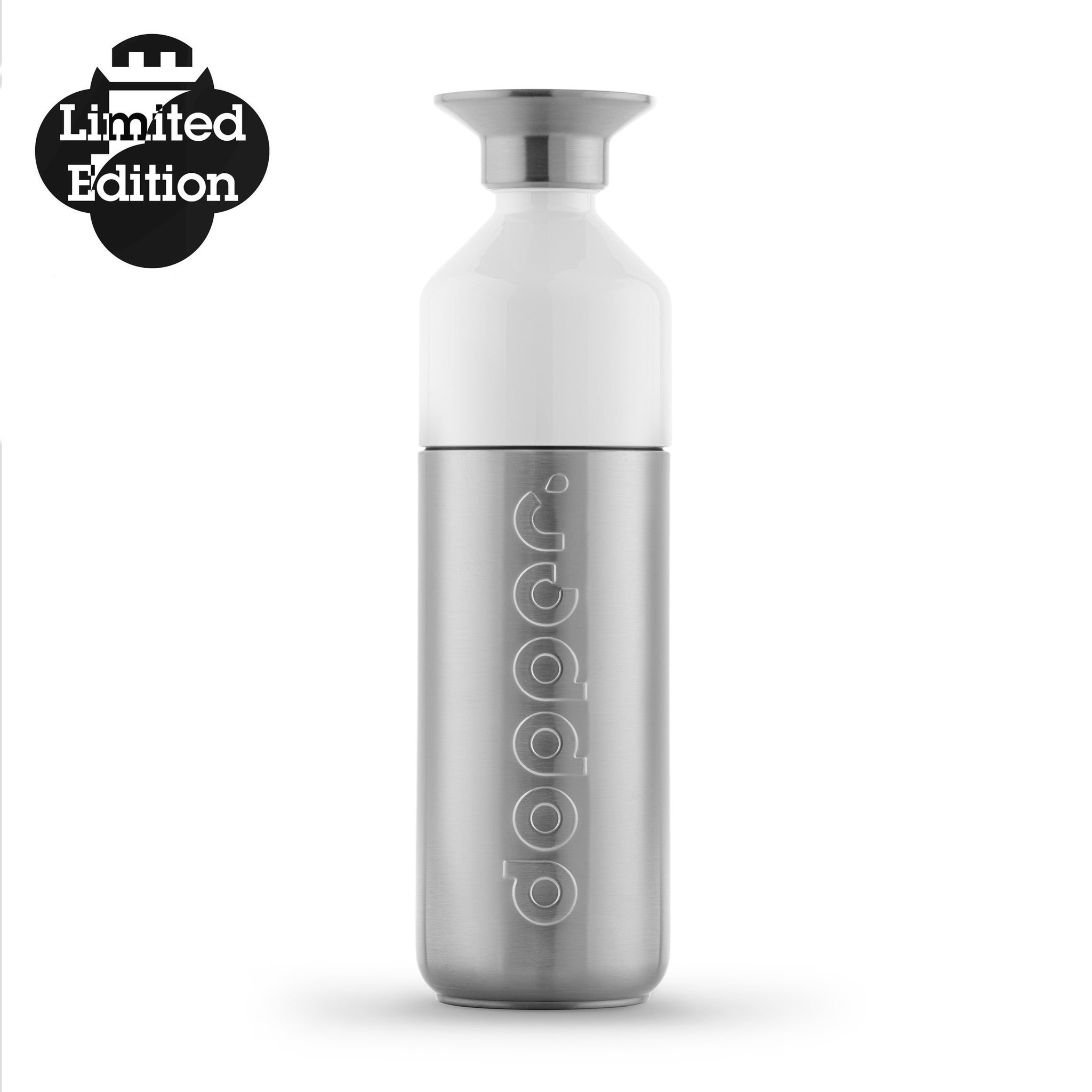 Dopper Steel Limited Edition│Waterfles 800ml│art. 7243│vooraanzicht met Lim. ED. teken