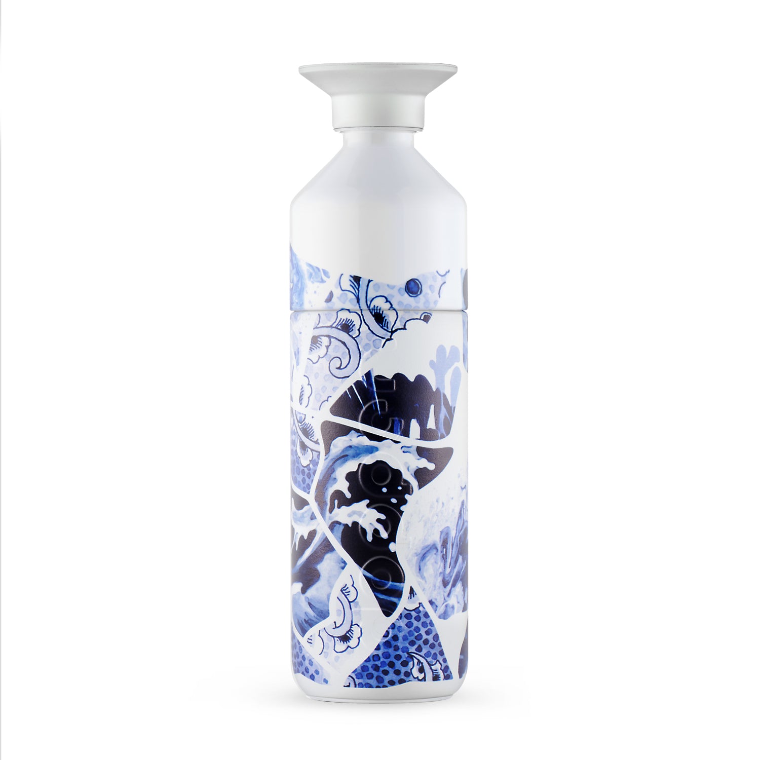 Dopper Insulated Large x Royal Delft The Tide - vooraanzicht met witte achtergrond