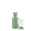 Dopper Steel Fresh Green│Drinkfles 350ml│art 7337│vooraanzicht met losse beker