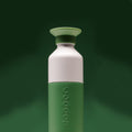 Dopper Steel Fresh Green│Drinkfles 350ml│art 7337│met groene achtergrond