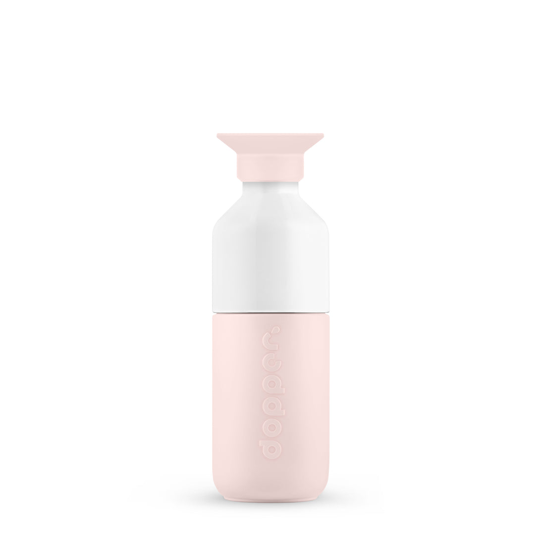 Dopper Steel Soft Pink│Waterfles 350 ml│art. 7283│vooraanzicht met witte achtergrond