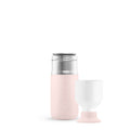 Dopper Steel Soft Pink│Waterfles 350 ml│art. 7283│vooraanzicht met losse beker