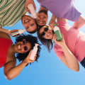 Dopper Steel Soft Pink│Waterfles 350 ml│art. 7283│groep vrienden met diverse kleuren drinkfles