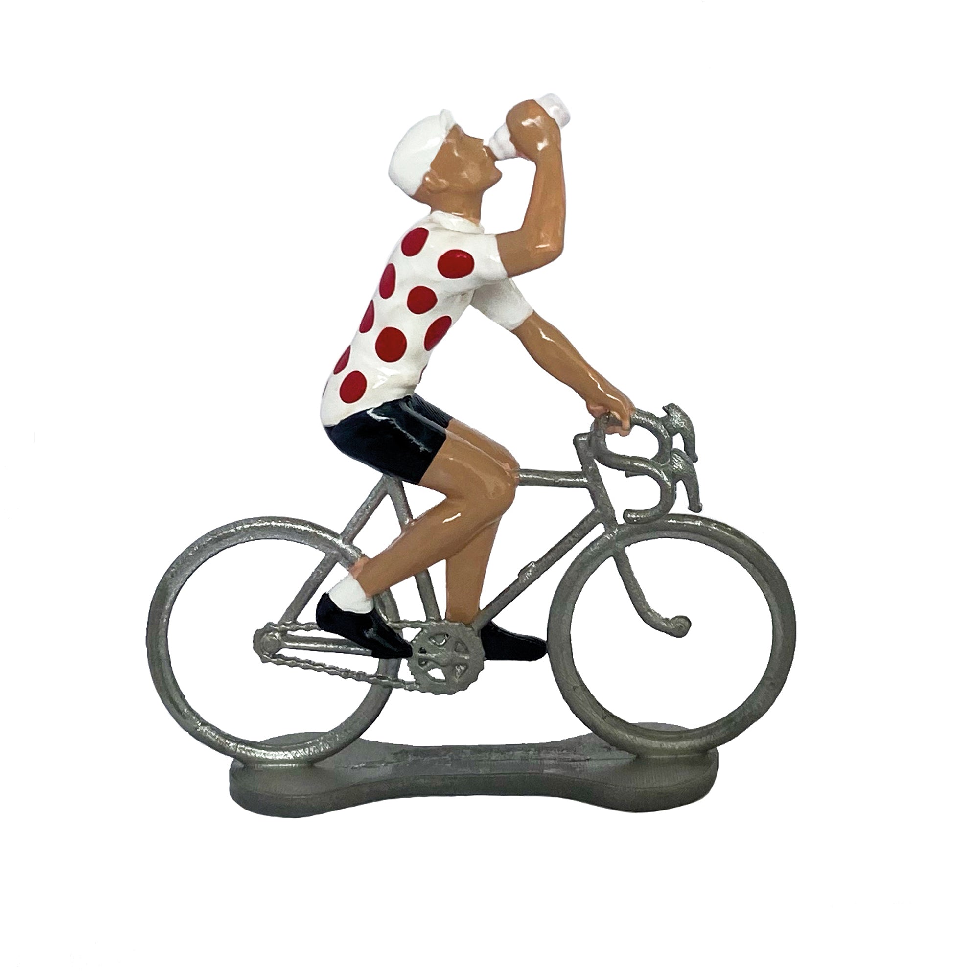 Bernard & Eddy Miniatuur Wielrenner Dorstige Bolletjestrui││art. 303759│zijaanzicht