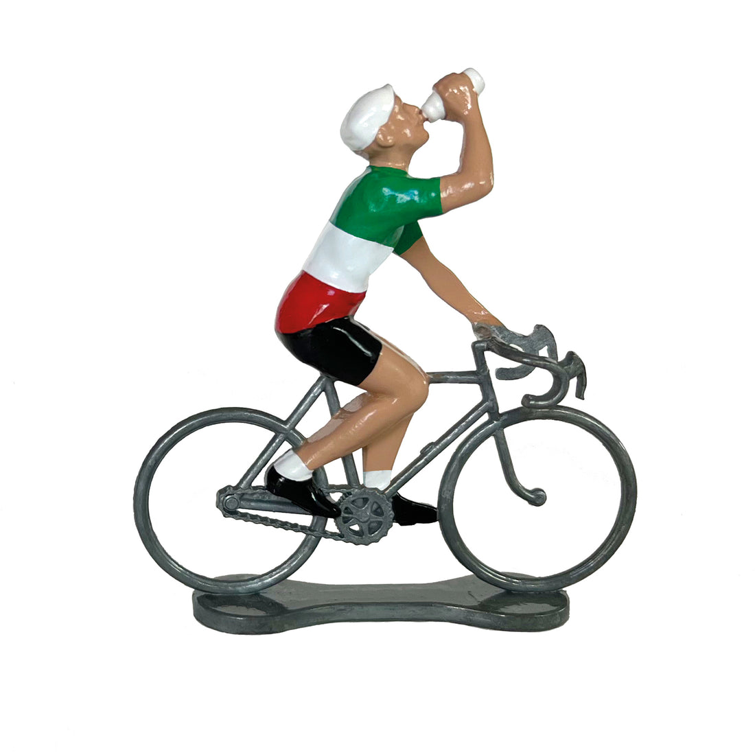 Bernard & Eddy Miniatuur Wielrenner Tricolore Italië│art. 304053│zijaanzicht
