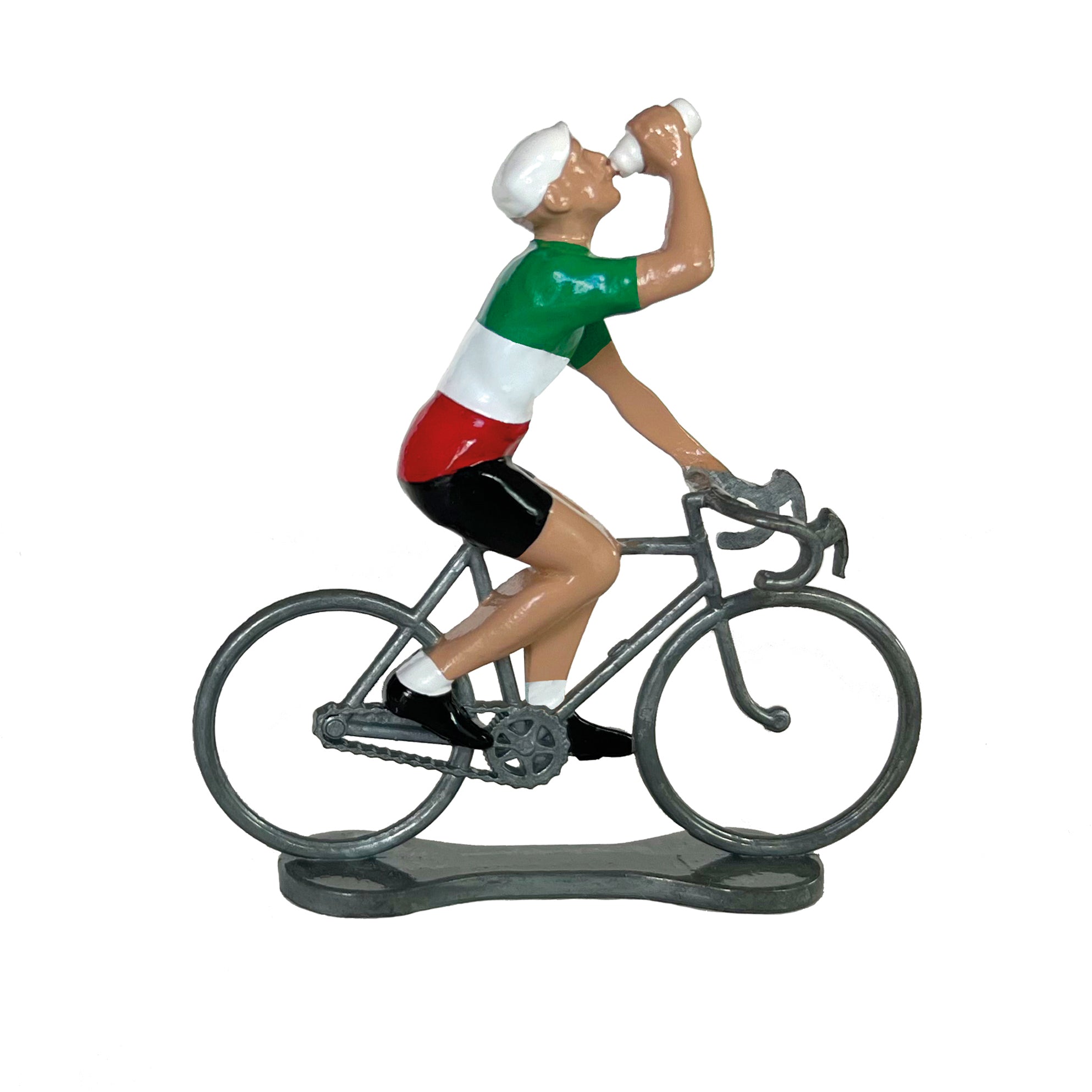 Bernard & Eddy Miniatuur Wielrenner Tricolore Italië│art. 304053│zijaanzicht
