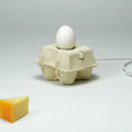 EggboxLamp Corn│Tafellamp Eierdoos│met Egglamp Wit en licht uit