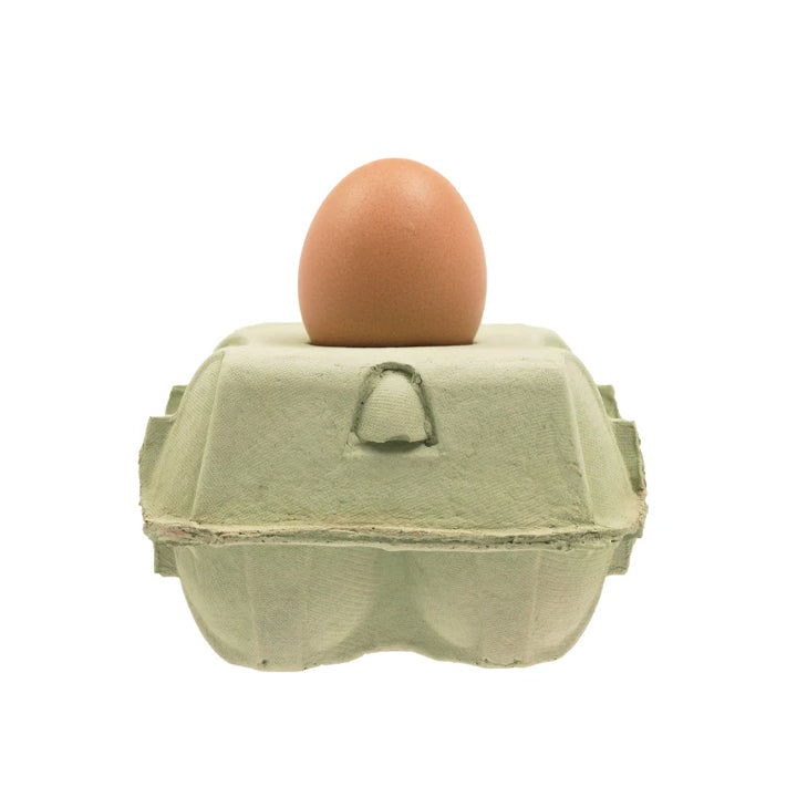 EggboxLamp Mint│Tafellamp Eierdoos│met Egglamp Bruin en witte achtergrond