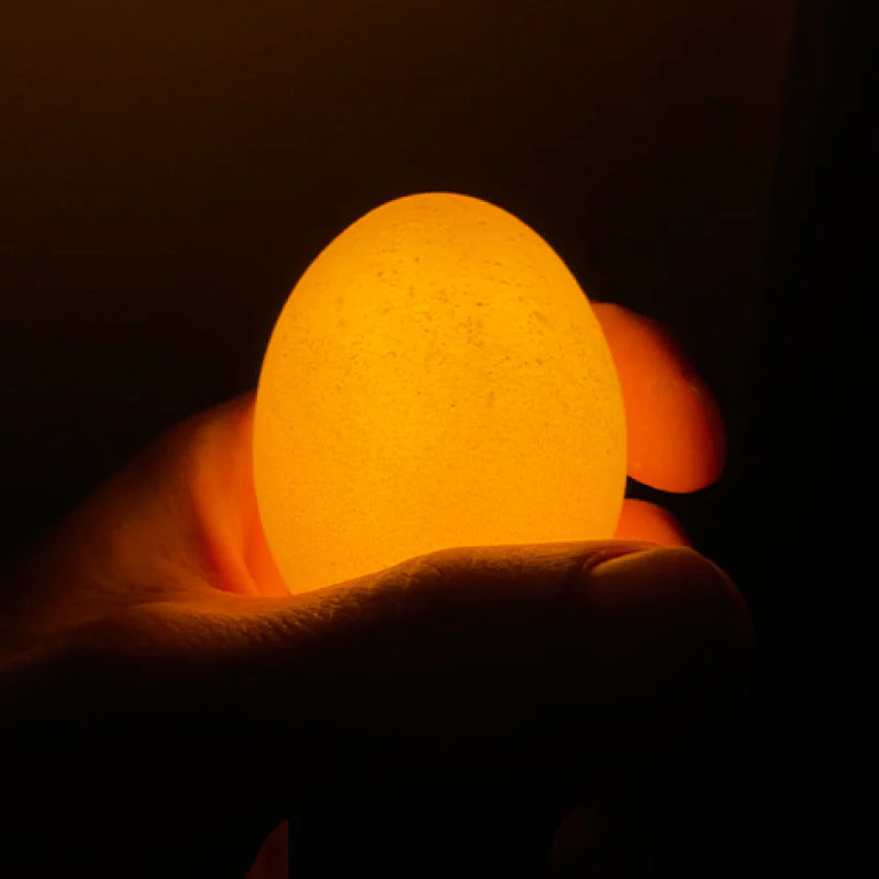 Egglamp Bruin│in hand met licht aan