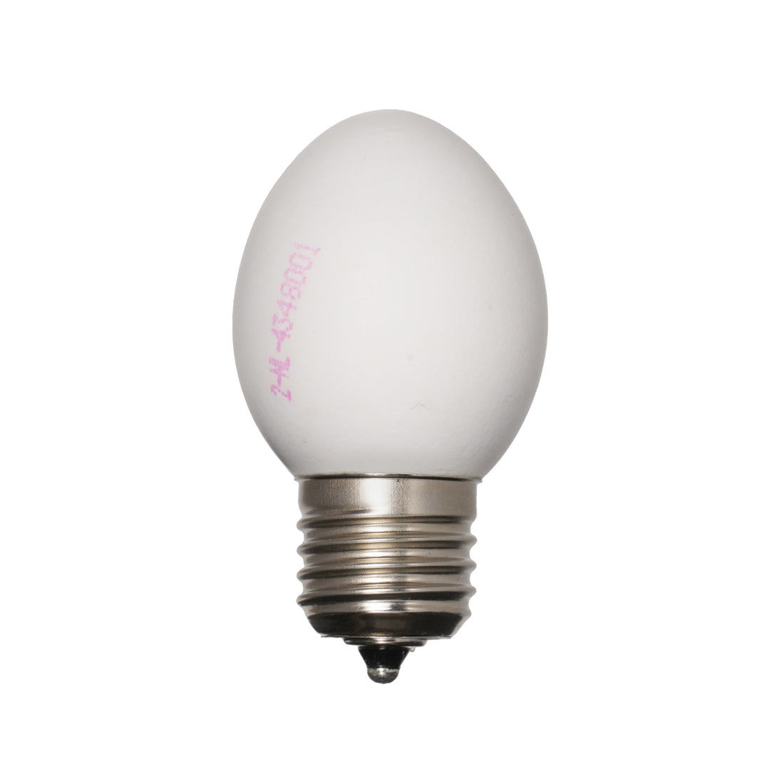 Egglamp Wit│vooraanzicht met witte achtergrond