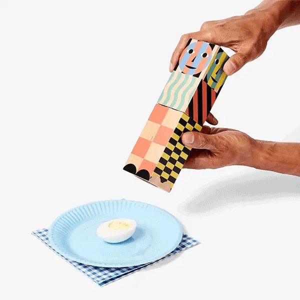 Peper & Zoutmolen Everybody Zwart│Areaware│art. DDHEGB│filpmje gebruik