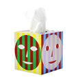 Everybody Tissue Box Holder│Dusen Dusen│Areaware│art. DDHETB│zijkant schuin met witte achtergrond en tissues