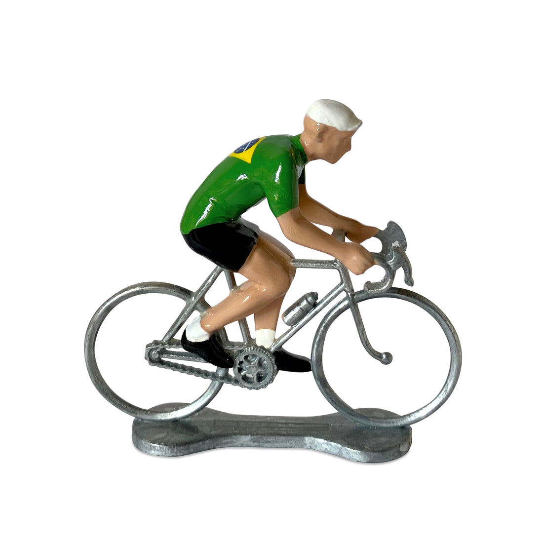 Bernard & Eddy Miniatuur Wielrenner│Kampioen Brazilië│art. 303469│zijaanzicht