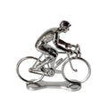 Miniatuur Wielrenner Fietser Trofee Zilver│Bernard&Eddy│art. 303254│zijaanzicht