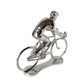 Miniatuur Wielrenner Fietser Trofee Zilver│Bernard&Eddy│art. 303254│achterkant schuin