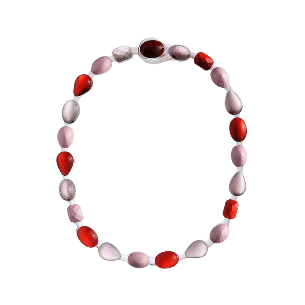 Halsketting Filo Stones Rood Corsari Jewels│art. CJS-1001-044│vooraanzicht