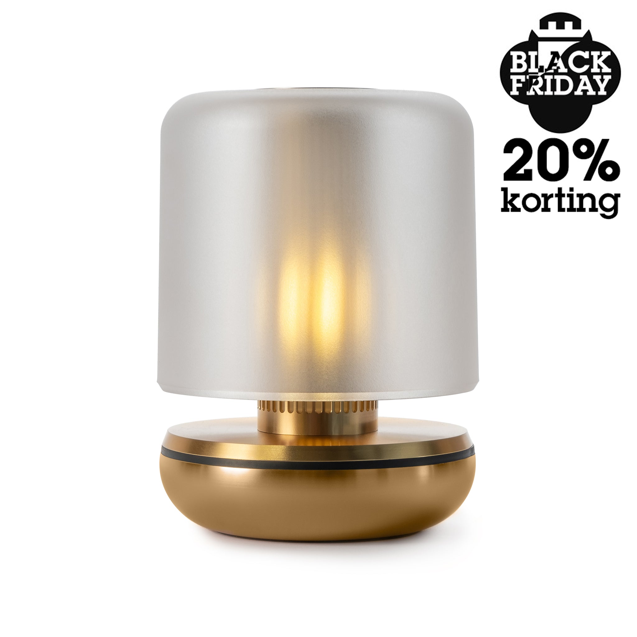 Humble Firefly Oplaadbare Tafellamp Gold Frosted│art. HUMTL00401│Black Friday 20% Korting