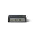 Lexon Flip Mini Wekker Digitaal Donkergrijs│art. LR158G3│vooraanzicht met licht uit