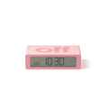 Vooraanzicht van de Lexon Flip Mini Roze met verlichting uit
