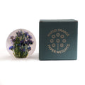 Forget-Me-Not Paperweight│Presse-Papier vergeet-me-nietjes│Hafod Grange│voorkant naast verpakking