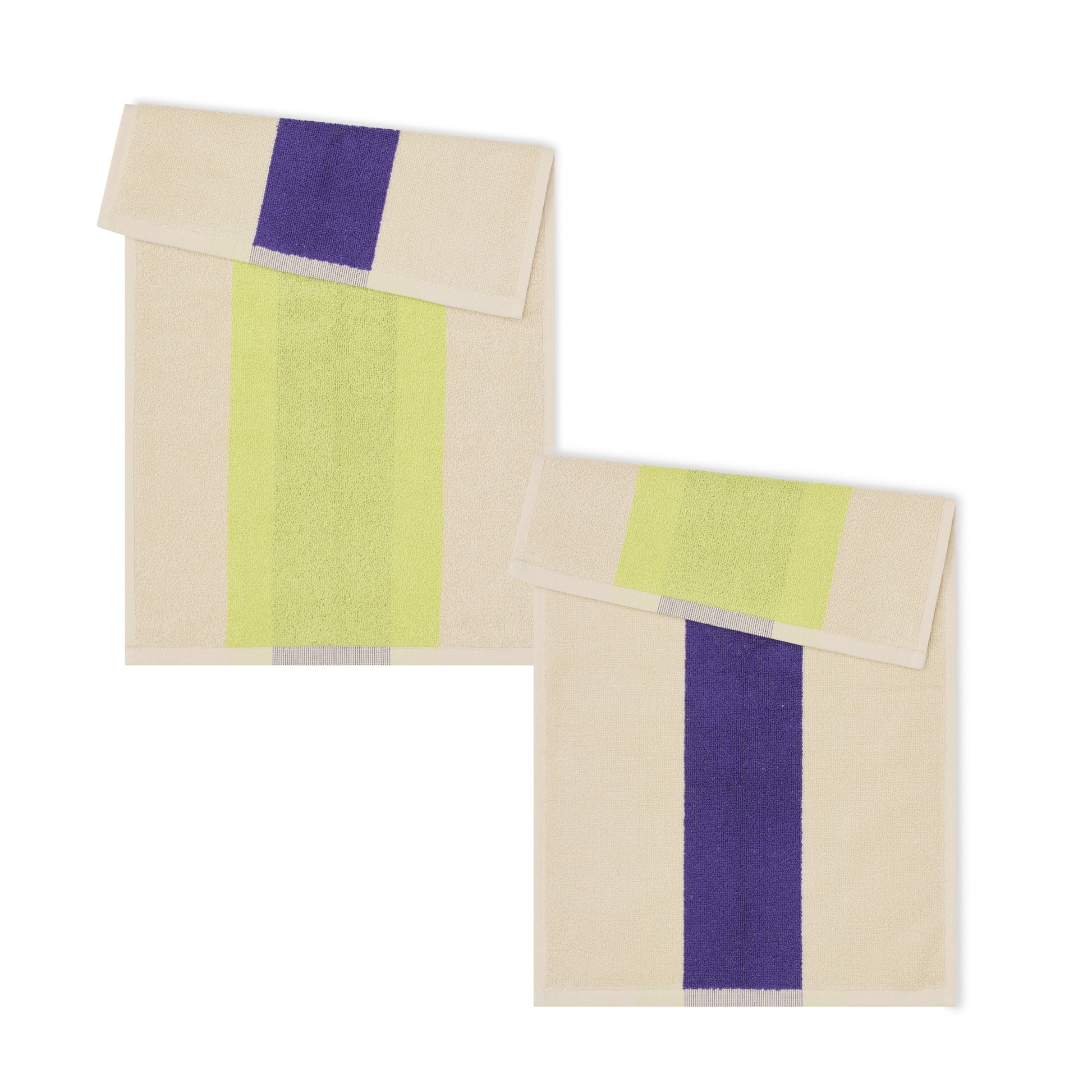 Gastendoekjes Martens & Martens Set/3-C Suite702│art. CMMTSET30TUPUTO│Purple & Lime voor- en achterkant