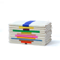 Gastendoekjes Martens & Martens Suite702│art. MMTTSET30PIRBBR│diverse soorten voor- en achterkant op stapel