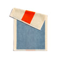 Gastendoekjes Martens & Martens Suite702│art. MMTTSET30LISYSK│sky blue oranje achterkant